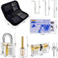 Beginner Lock Picking Kit – 34-Piece Set with Steel Picks & Transparent Practice Locks